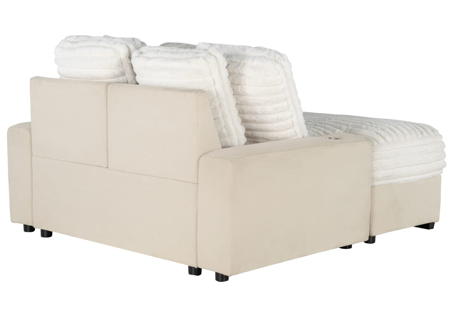 Beige Lounger Loveseat