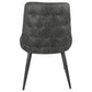 Cosmo Upholstered Dining Side Chair Grey (Set of 2)