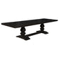 Phelps 7-piece Rectangular Dining Table Set Distressed Noir