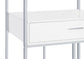 Figueroa 5-shelf LED Wine Storage Bar Cabinet White High Gloss