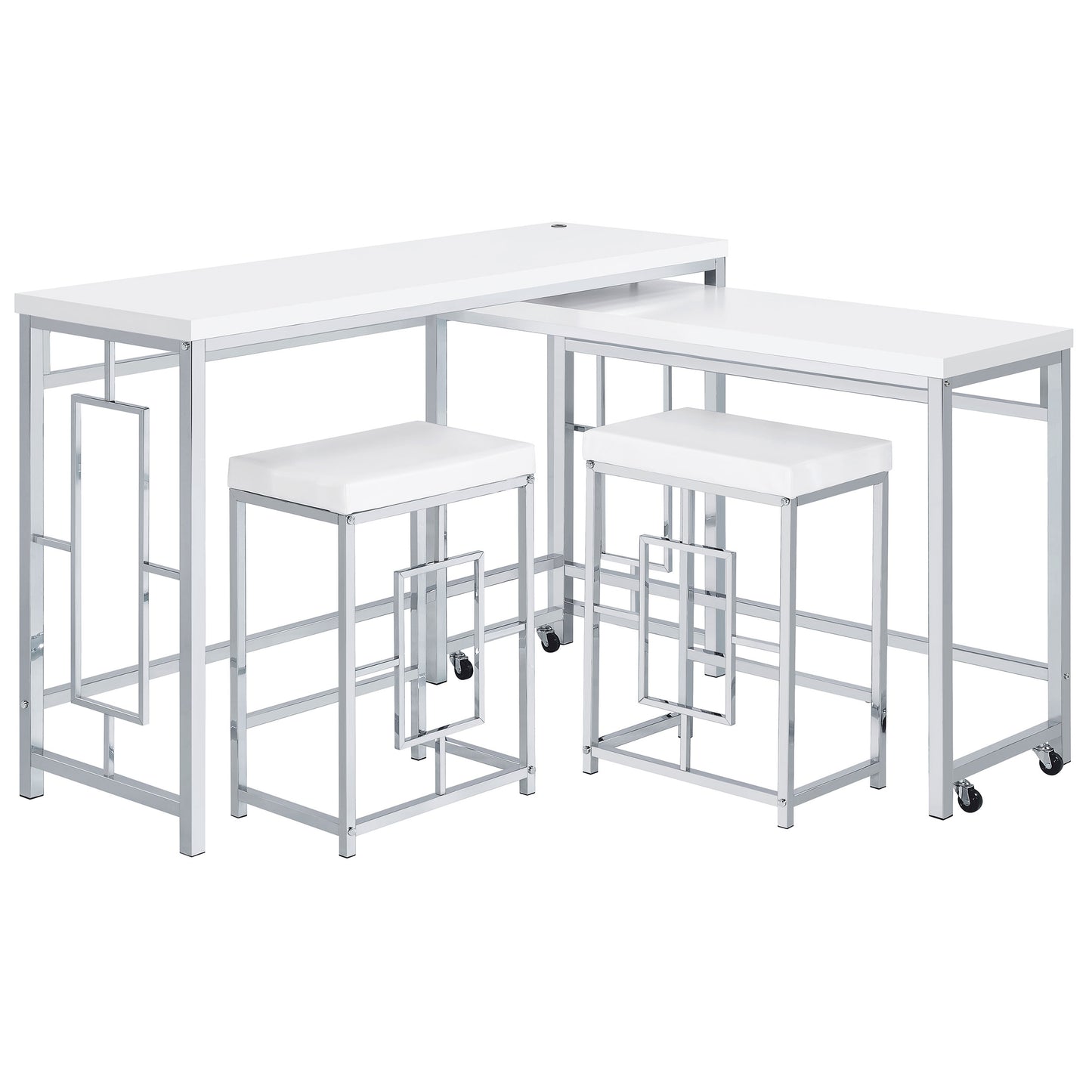 Jackson 4-piece Multipurpose Counter Height Table Set White