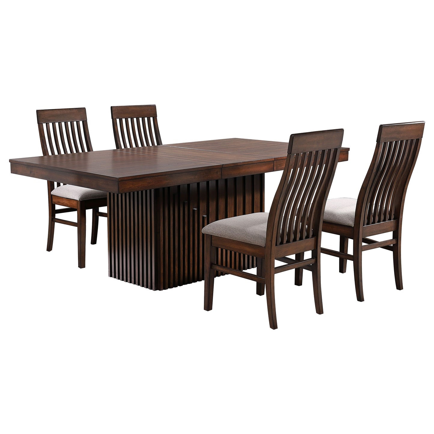 Briarwood 5-piece Extension Leaf Dining Table Set Mango Oak