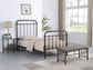 Livingston Metal Full Open Frame Bed Dark Bronze