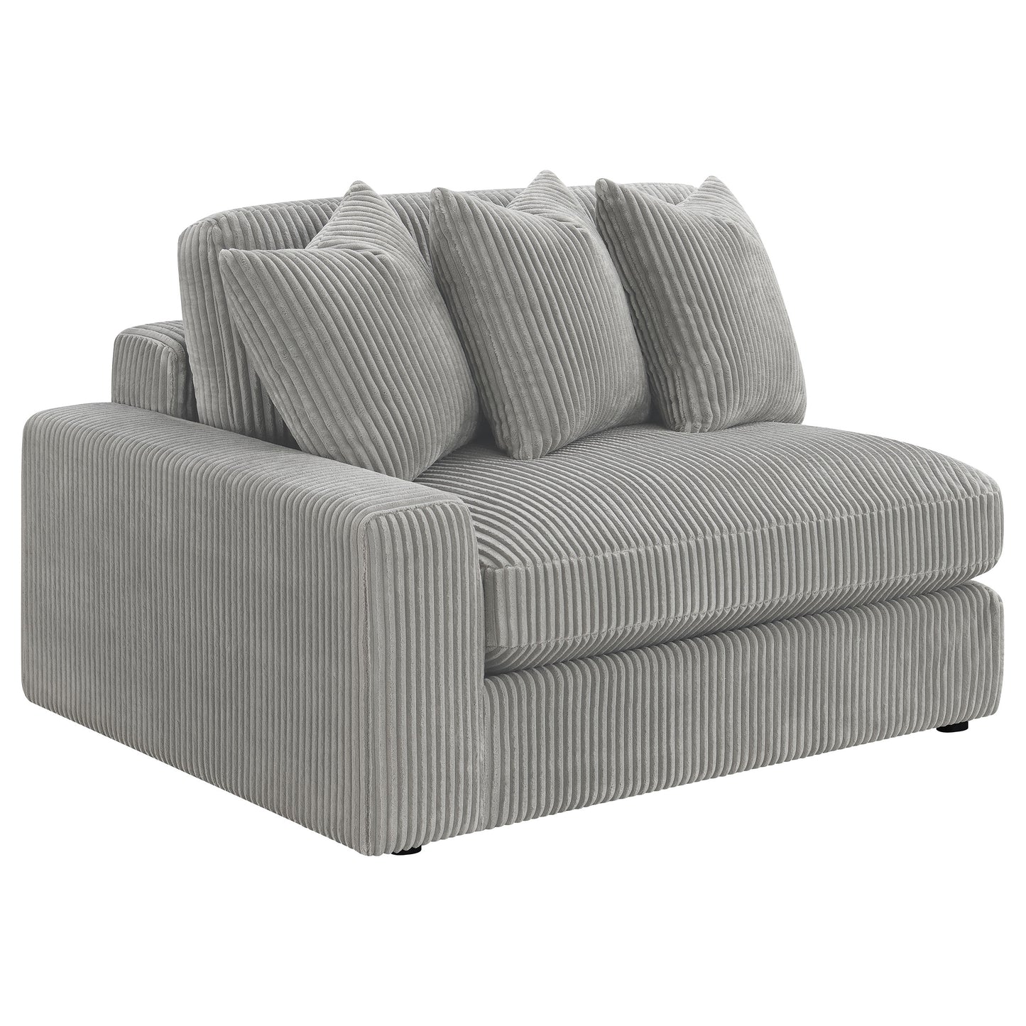 Blaine Upholstered Reversible Chaise Sectional Sofa Fog