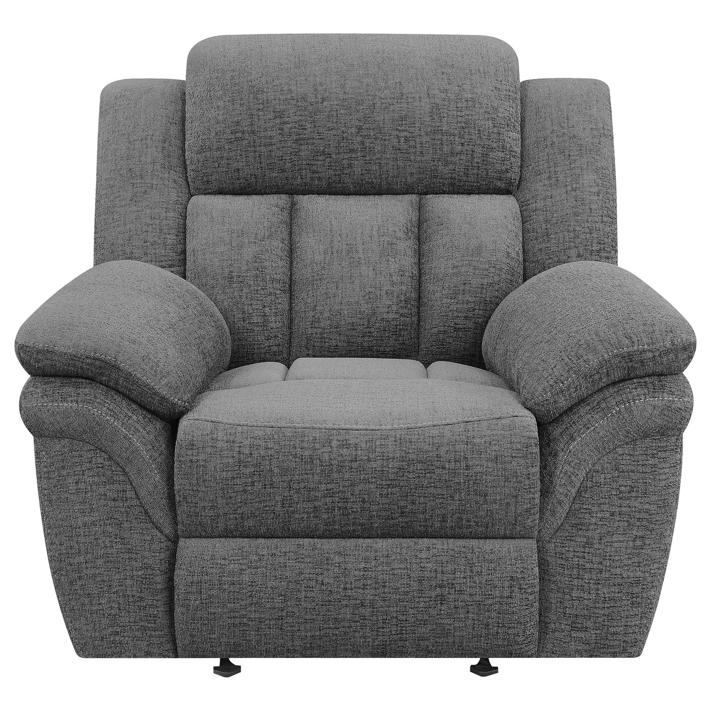 Bahrain Upholstered Power Glider Recliner Charcoal