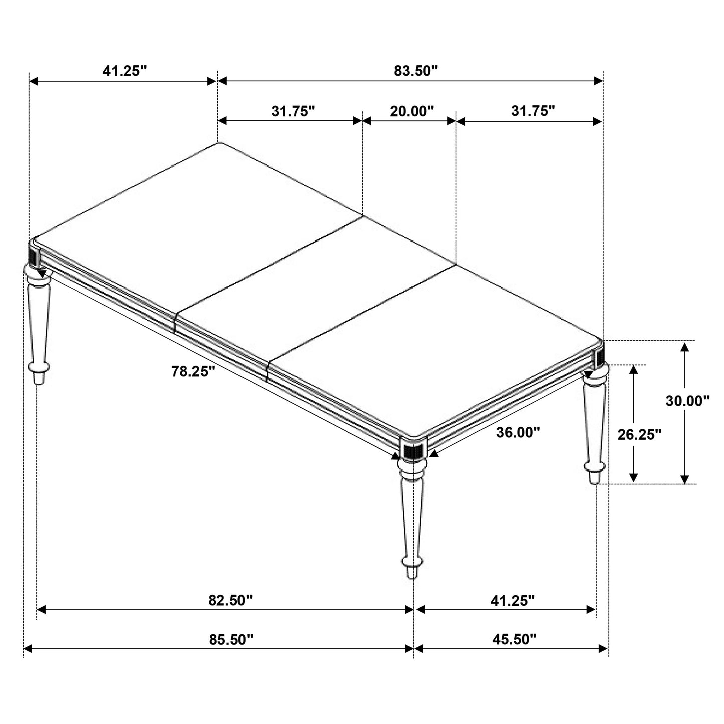 Bling Game 5-piece Rectangular Dining Set Metallic Platinum