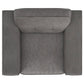 Deerhurst Upholstered Track Arm Tufted Accent Chair Charcoal