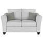 Salizar 2-piece Upholstered Flared Arm Sofa Set Sand