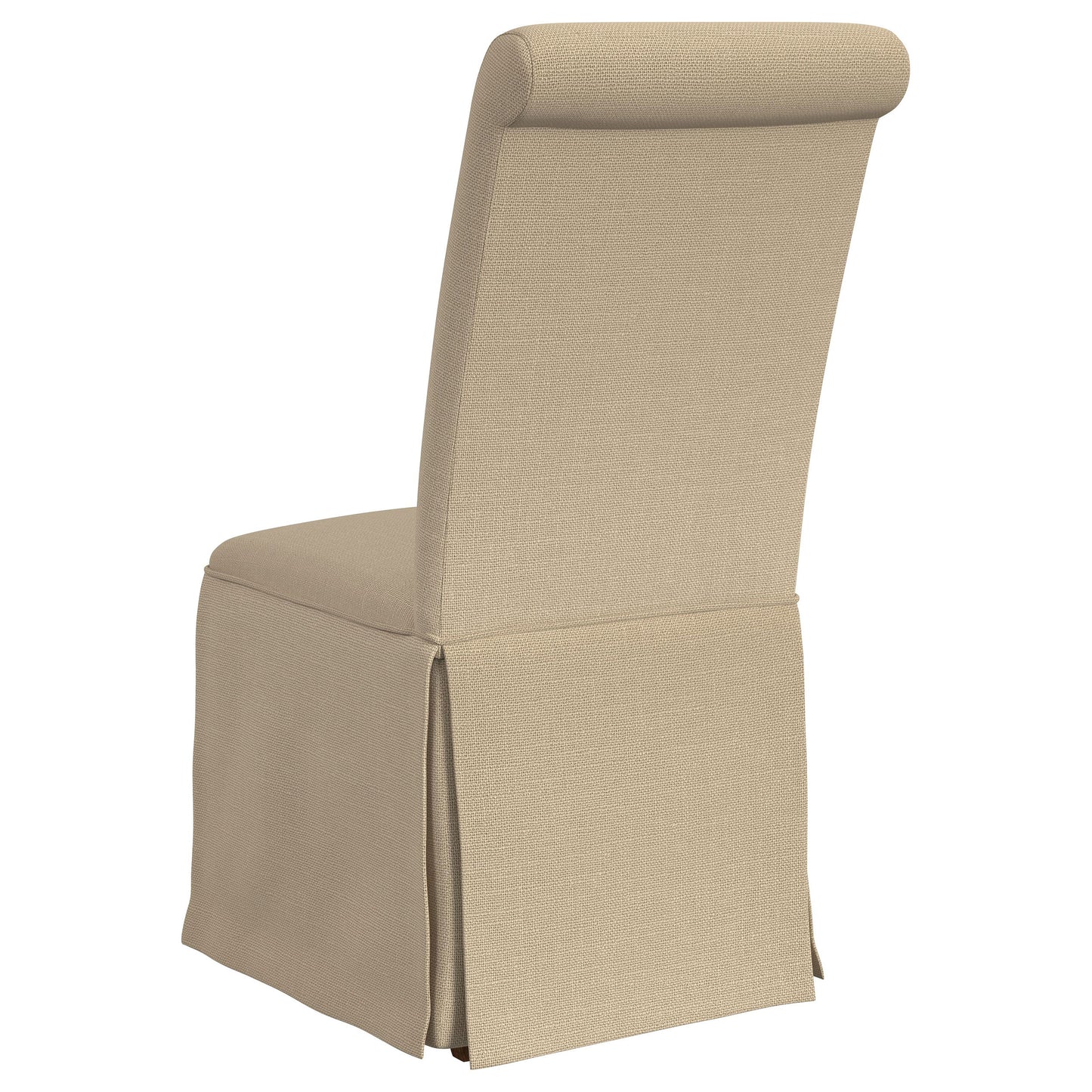 Shawna Upholstered Skirted Dining Chair Khaki (Set of 2)