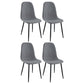 Dennison Upholstered Dining Side Chair Grey (Set of 4)