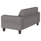 Deerhurst 2-piece Upholstered Track Arm Sofa Set Charcoal