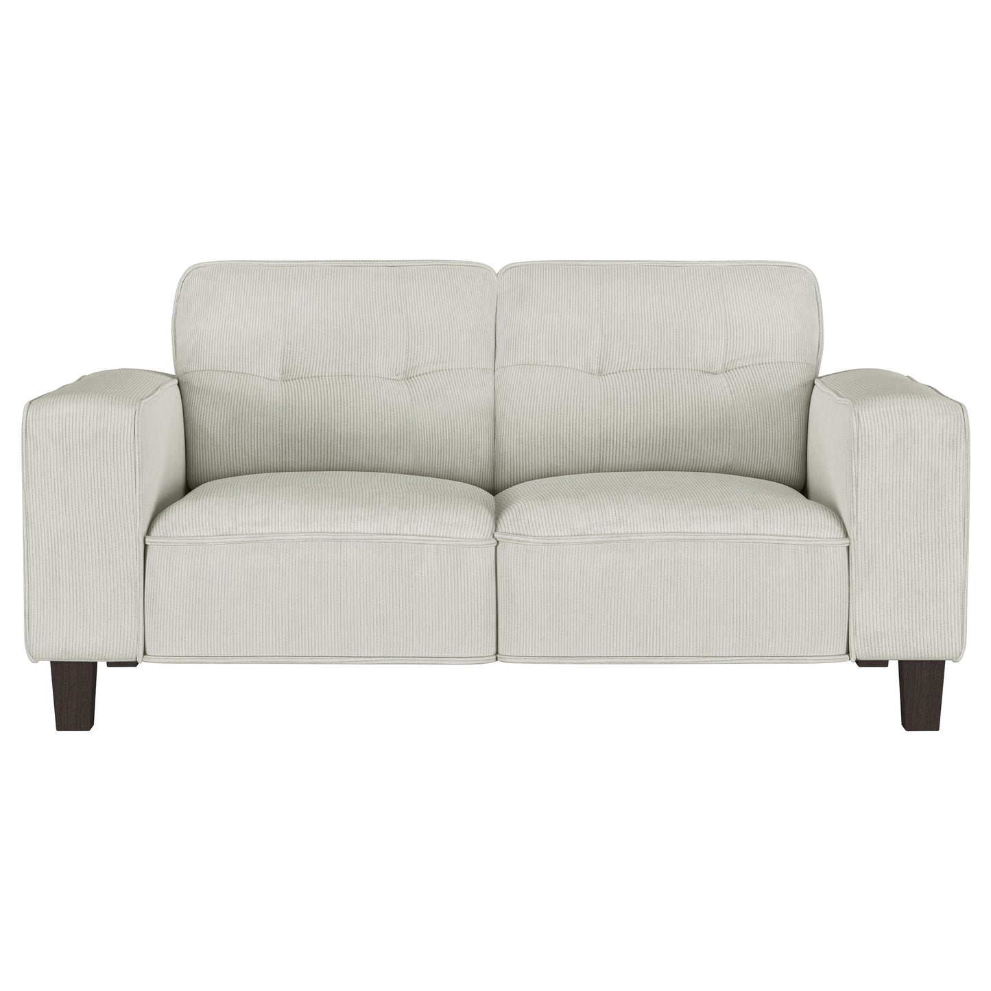 Deerhurst 2-piece Upholstered Track Arm Sofa Set Greige