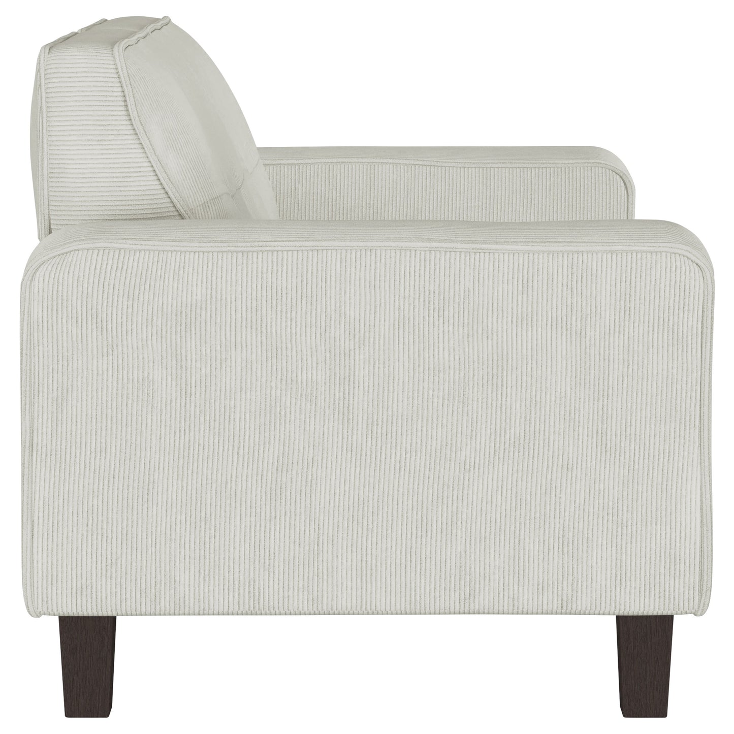 Deerhurst Upholstered Track Arm Tufted Loveseat Greige