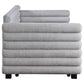 Patricia Boucle Upholstered Twin Day Bed with Trundle Grey