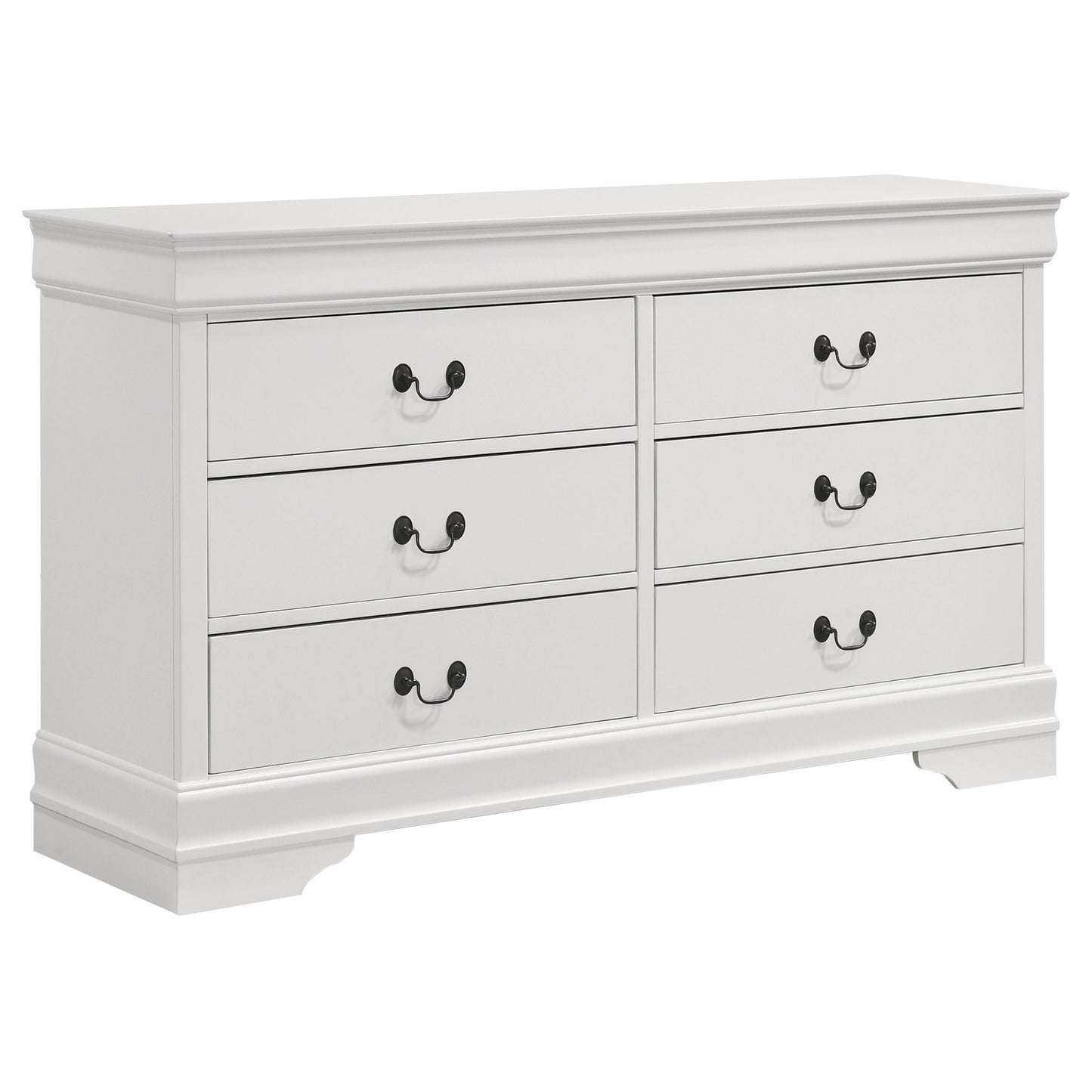 Louis Philippe 5-piece Full Bedroom Set White