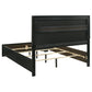 Miranda 55-inch Upholstered California King Panel Bed Black