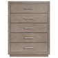 Kenora 5-drawer Bedroom Chest Barley Brown