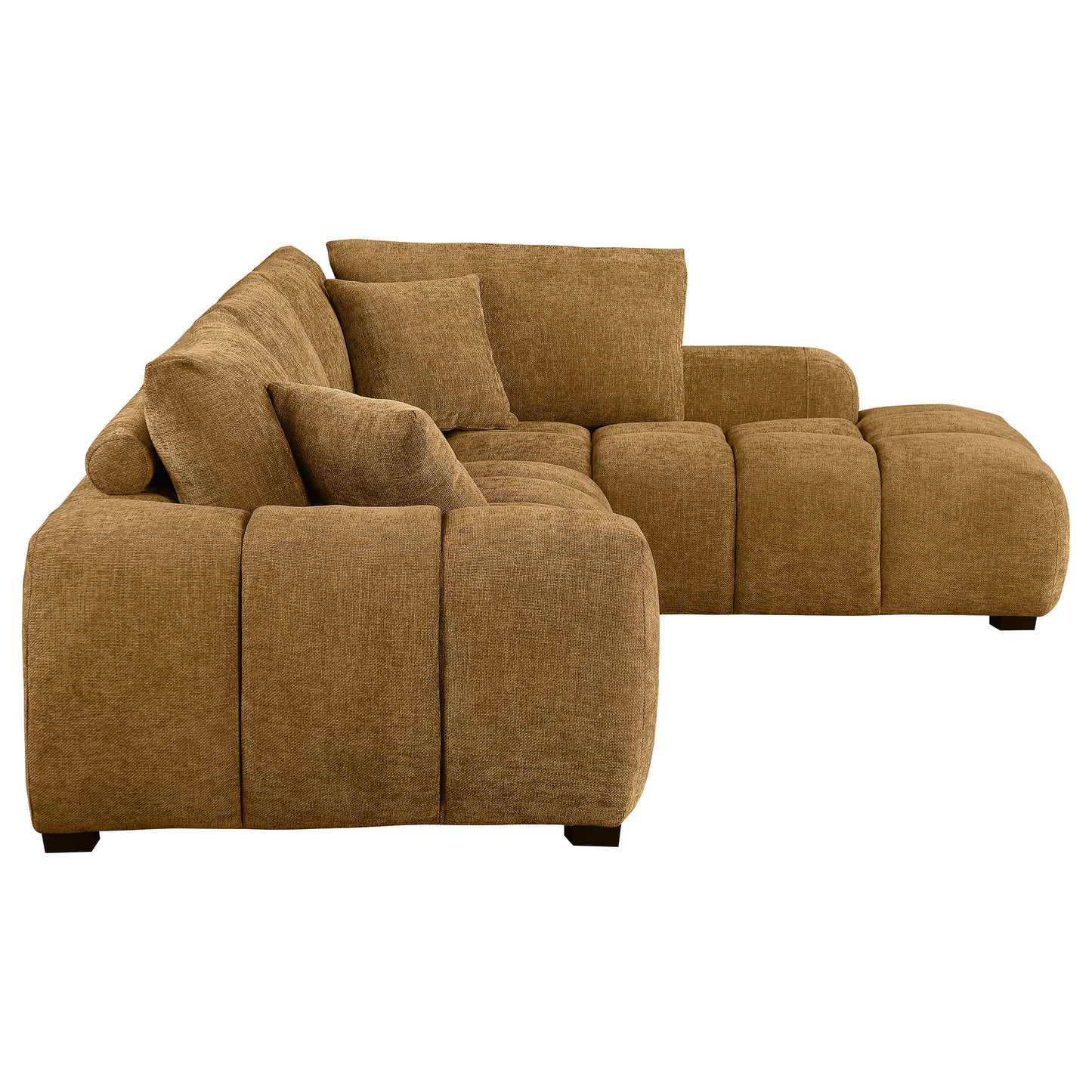 Camacho Upholstered Chaise Sectional Sofa Amber