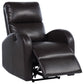 Grant Upholstered Power Recliner Chair Brown