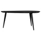 Odessa Triangular Solid Wood Coffee Table Black