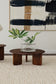 Dale Round Solid Mango Wood Coffee Table Brown