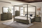 Gran Park Queen Canopy Bed Dark Cocoa