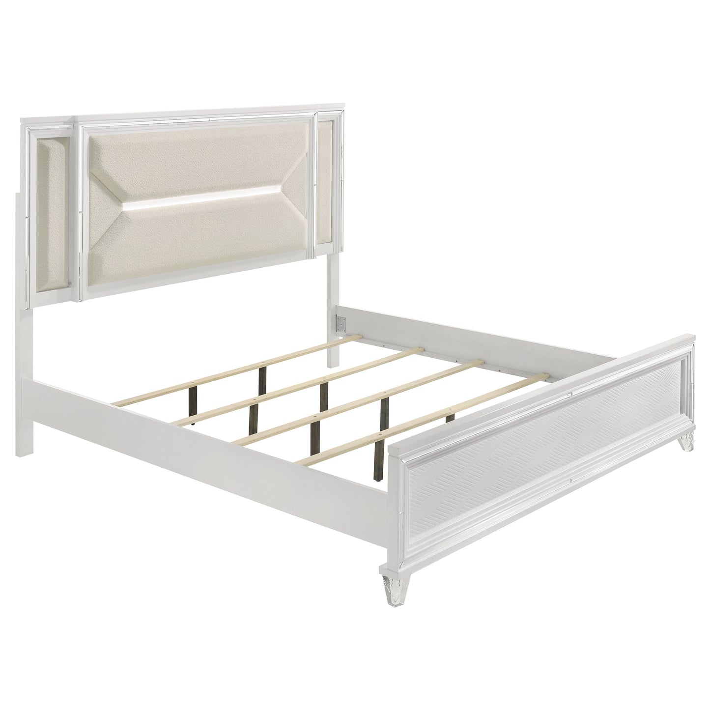 Marmore 4-piece Eastern King Bedroom Set White