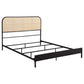 Amherst Radio Weave Rattan Metal Full Bed Black