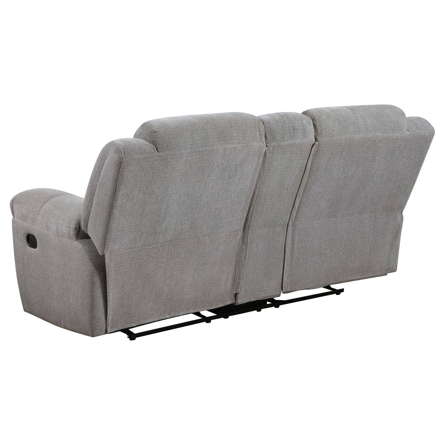 Gilson 3-piece Chenille Upholstered Reclining Sofa Set Grey