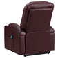 Armstrong Upholstered Power Lift Massage Recliner Wine