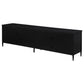 Amherst 4-door 78-inch Metal TV Stand Media Console Black