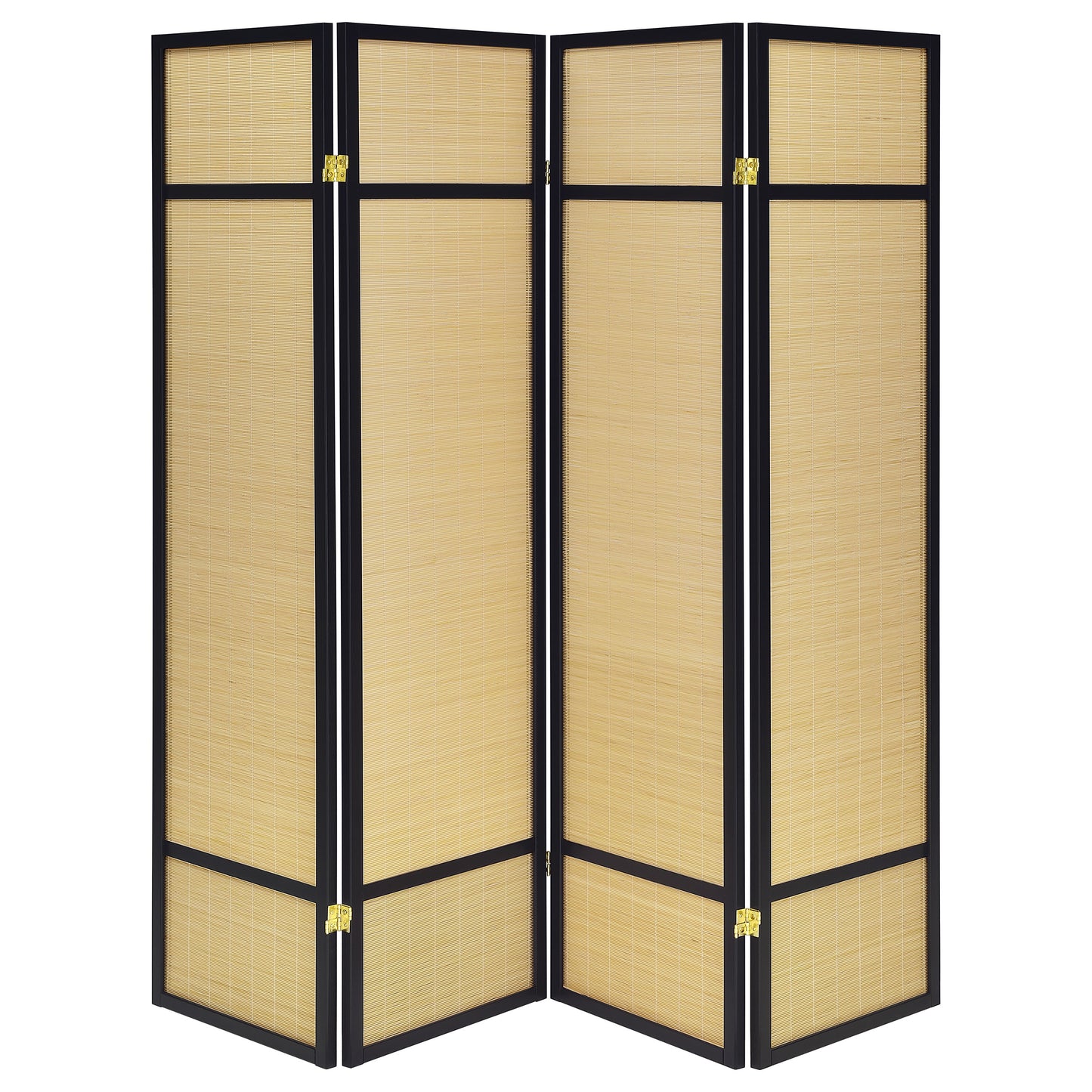 Pearce 4-panel Bamboo Room Divider Folding Screen Natural