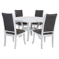 Judd 5-piece 54-inch Round Wood Dining Table Set Pearl White