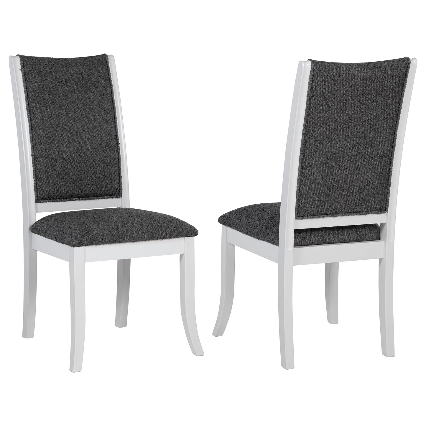 Judd Upholstered Dining Side Chair Pearl White (Set of 2)