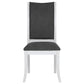 Judd Upholstered Dining Side Chair Pearl White (Set of 2)