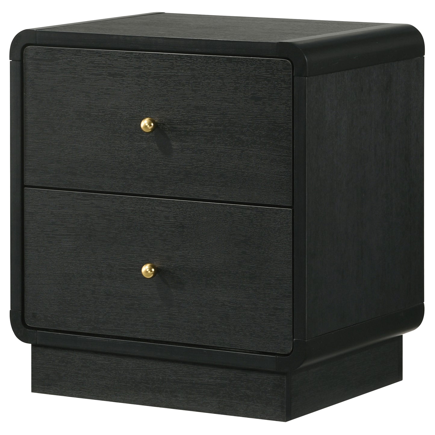 Cavelle 2-drawer Nightstand Bedside Table Black