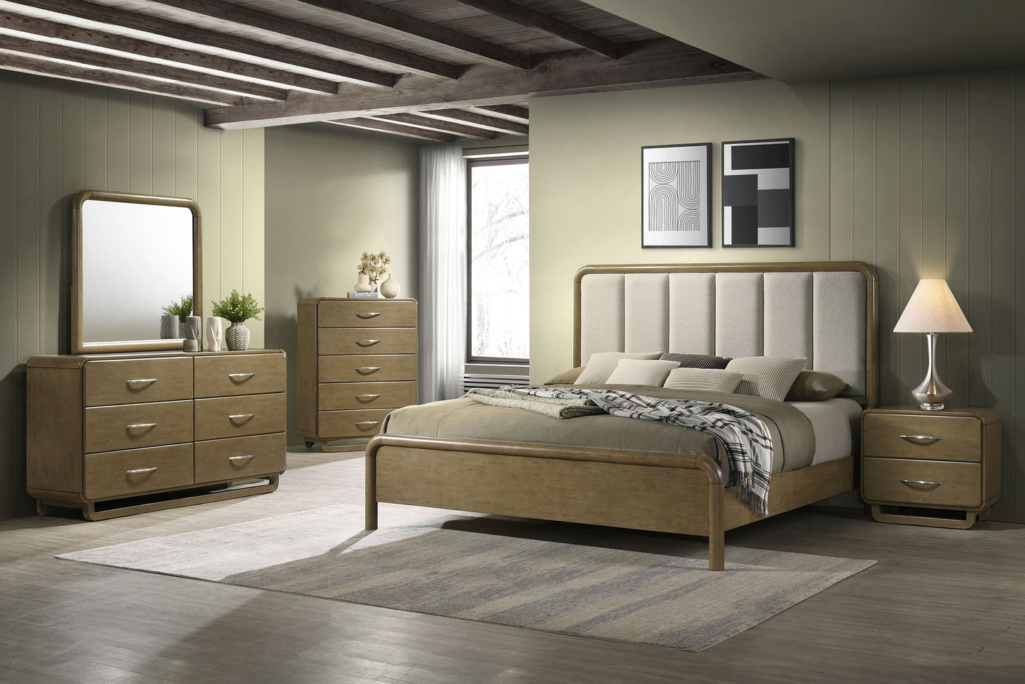 Amsbury 5-piece California King Bedroom Set Nutmeg