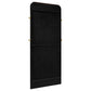 Arini Cane Weave Full Length Standing Floor Mirror Black