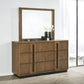 Terrace 6-drawer Dresser and Mirror Ash Brown