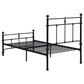 Novak 48-inch Metal Twin Open Frame Bed Matte Black