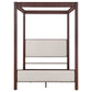 Zimmerlee 89-inch Metal Eastern King Canopy Bed Rust Brown