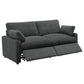 Collins Modular Power Loveseat Dark Grey