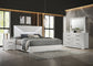 Ives 4-piece Queen Bedroom Set White High Gloss