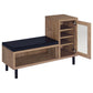 Teller 1-door Entryway Shoe Storage Bench Natural Oak