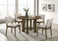 Ottowa 5-piece Round Wood Dining Room Table Set Brown