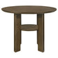 Ottowa 47-inch Round Counter Height Dining Table Brown