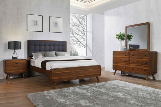 Robyn 4-piece Full Bedroom Set Dark Walnut