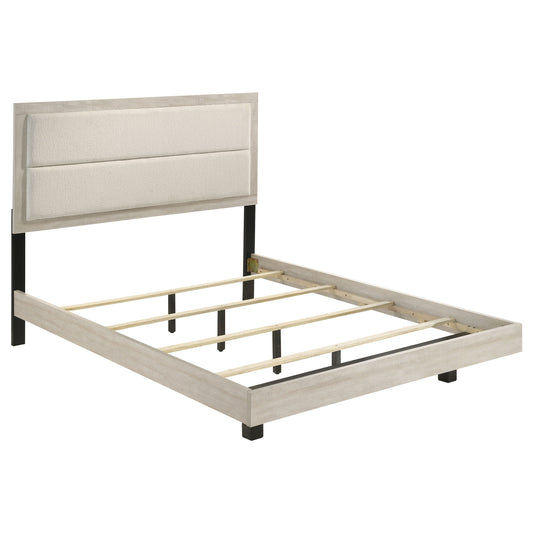 Trenton 54-inch Wood Eastern King Panel Bed Rustic Cream