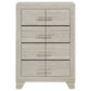 Trenton 4-drawer Bedroom Chest of Drawers Rustic Cream