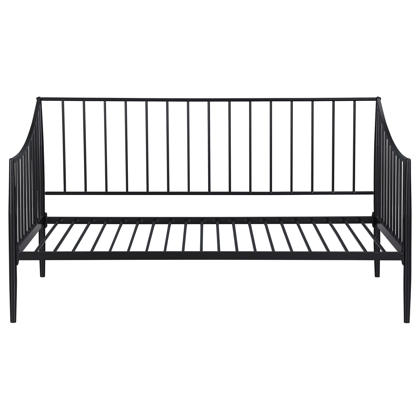 Newbury Metal Twin Daybed Bed Frame Matte Black